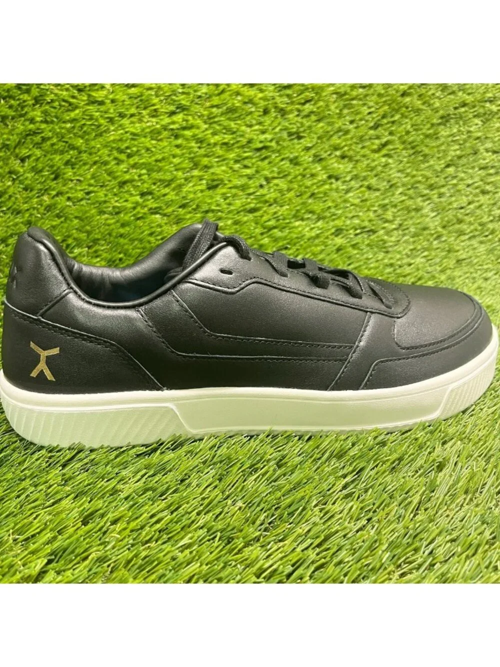Flux Footwear Adapt Leather Trainer Black Mens Size 11 Athletic Shoes Sneakers